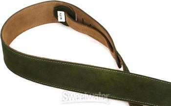 Levy's MS12 Suede Guitar Strap - Green
