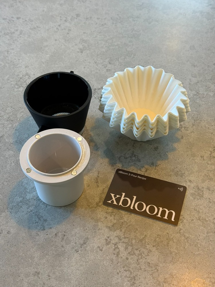 xBloom Studio Coffee Maker Moonlight White - Great Condition, Full Kit, 110V