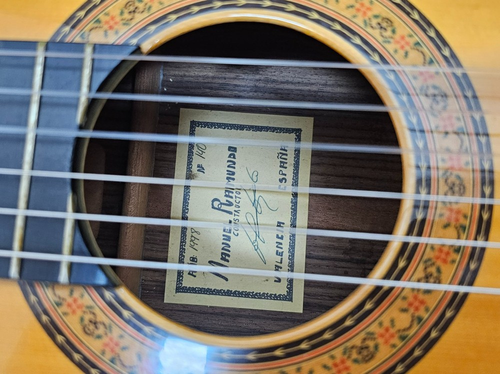 1998 Manuel Raimundo 140 Classical Guitar - Natural