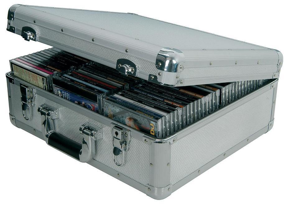 Aluminum CD Flight Case, 80 CD - Cda : 80