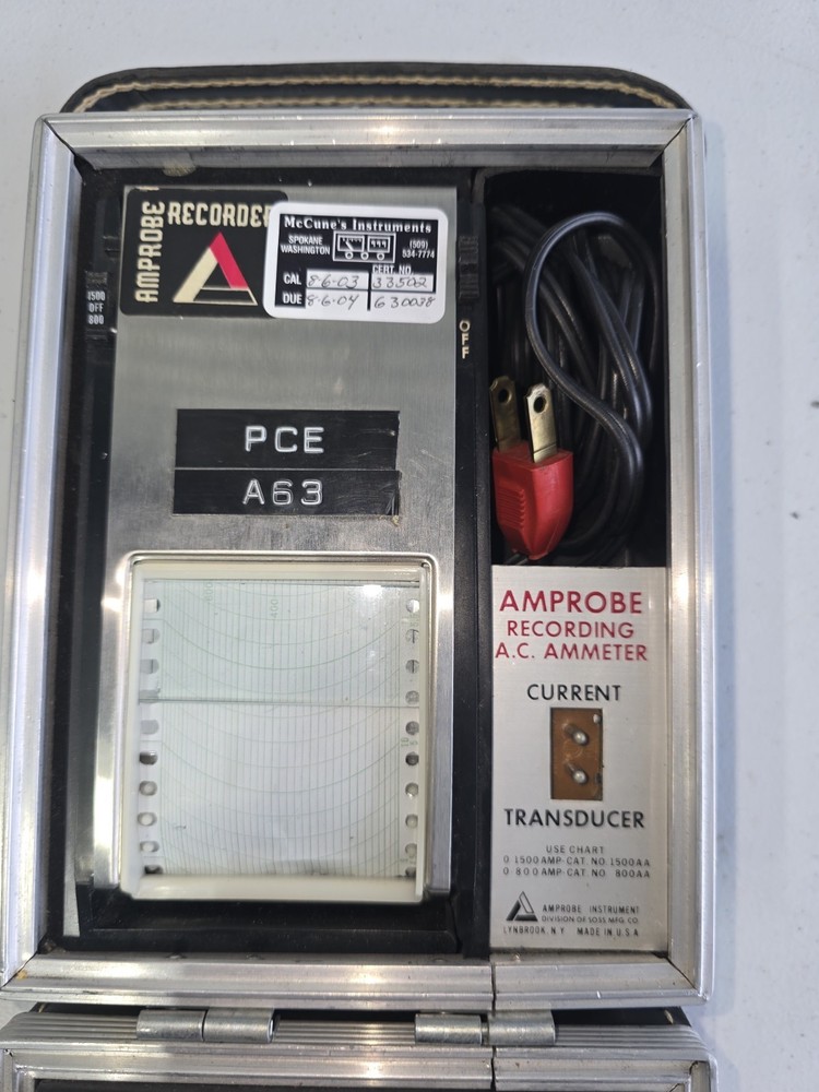 Vintage - AMPROBE Recorder Chart Printer - AC Volt Ammeter - Current Transducer