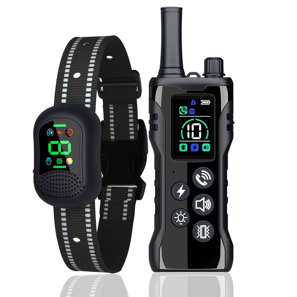 Dog Training Collar -4900Ft Dog Training Collar with Remote,IP67 Waterproof E...