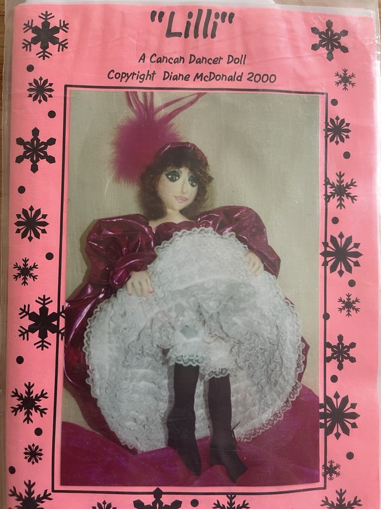 LILLI ~ A 19” Cancan Dancer Doll Pattern By Diane McDonald