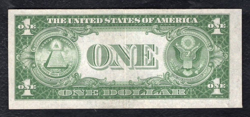 FR. 1609 1935-A $1 “EXPERIMENTAL R” SILVER CERTIFICATE NOTE ABOUT UNCIRCULATED