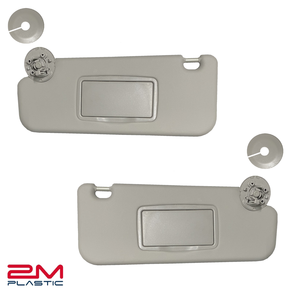 Sun Visor For Chevy CRUZE 2011-2016 Pair Set Left+Right Gray Titanium 2MPLASTIC
