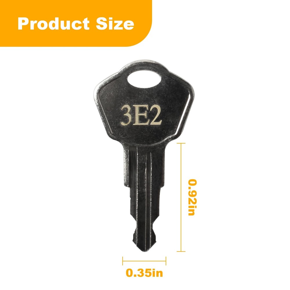 Sentry Safe Replacement Keys Model 1100-Codes 3E2 for 3E2, Silver
