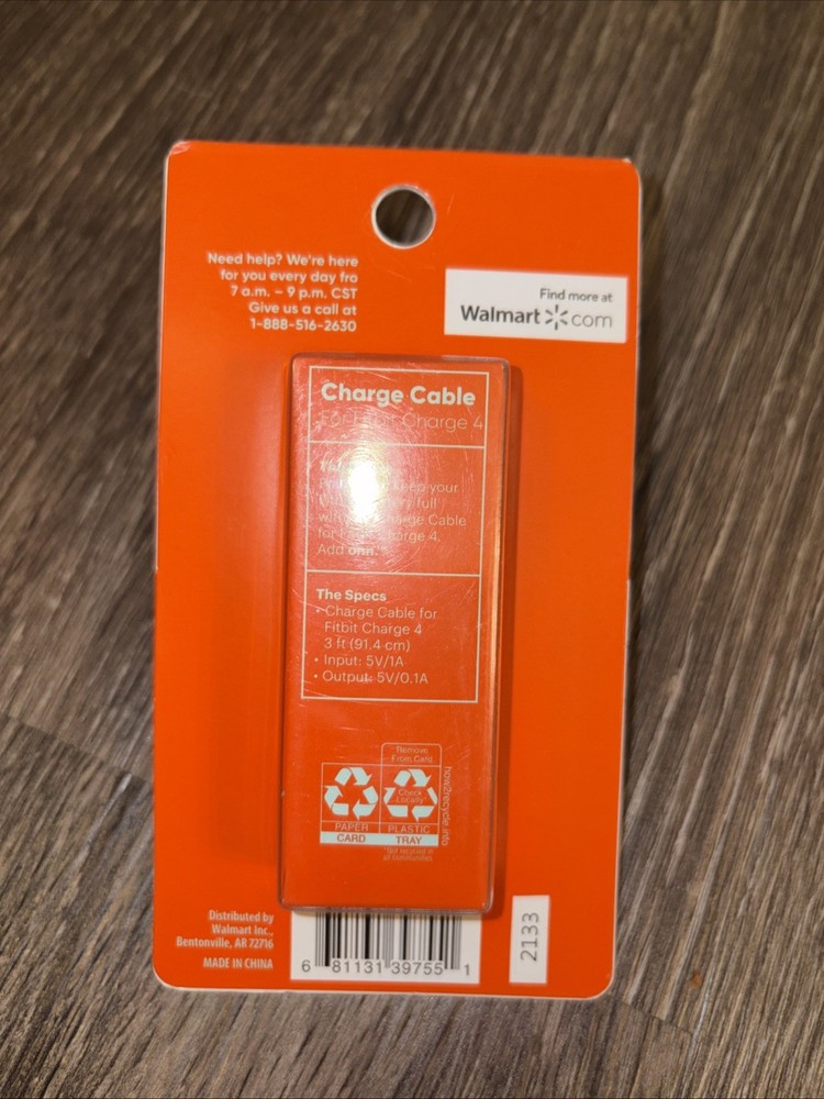 Add Inn 3 Foot Charge Cable Fitbit Charge 4