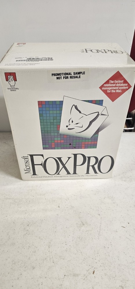 Microsoft FoxPro v 2.5 New In Box. V10