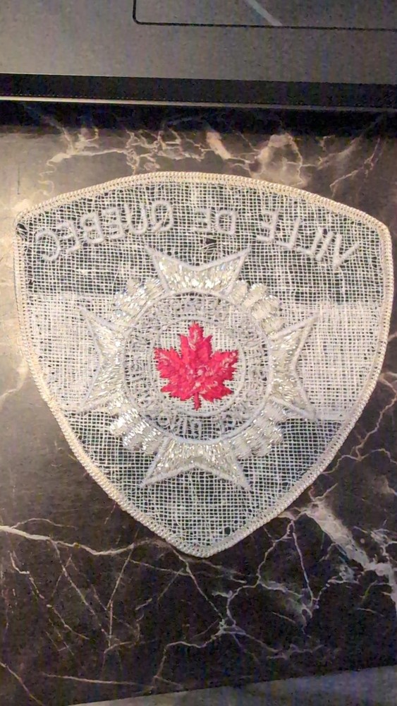 Ville de Quebec Fire Department Embroidered Patch