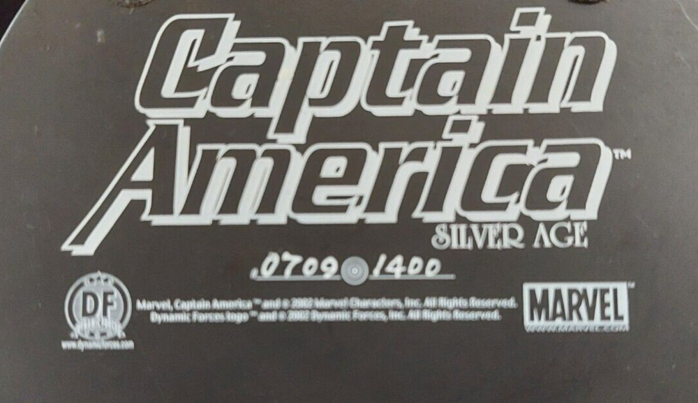 Captain America Silver Age Bust 2002 DYNAMIC FORCES Marvel #706/ 1400