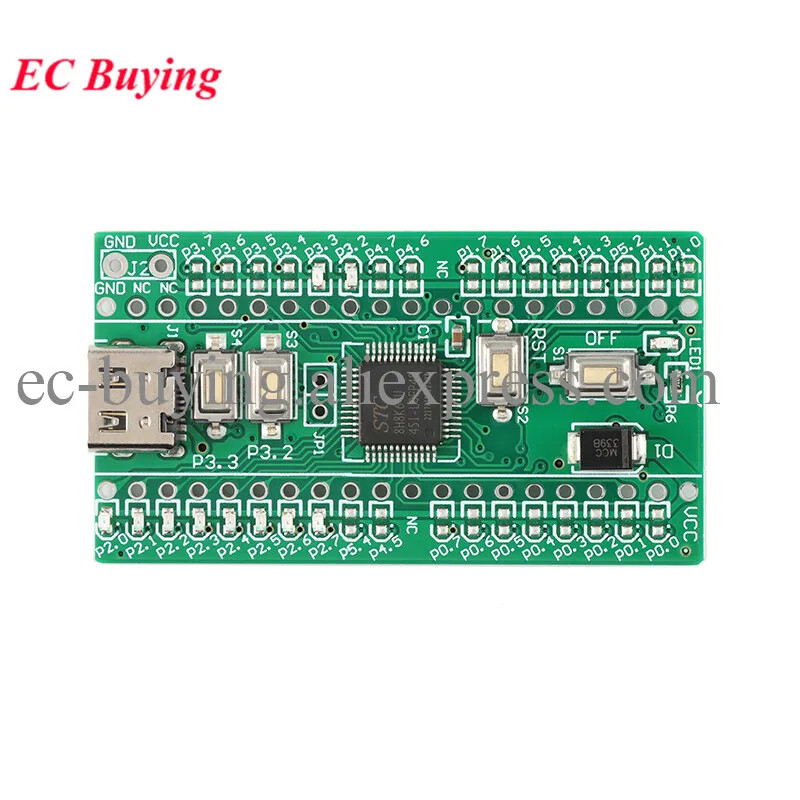 STC8H8K64U Demo Module, 32Bit, 64K, ISP STC8H8 Dev Board ISP