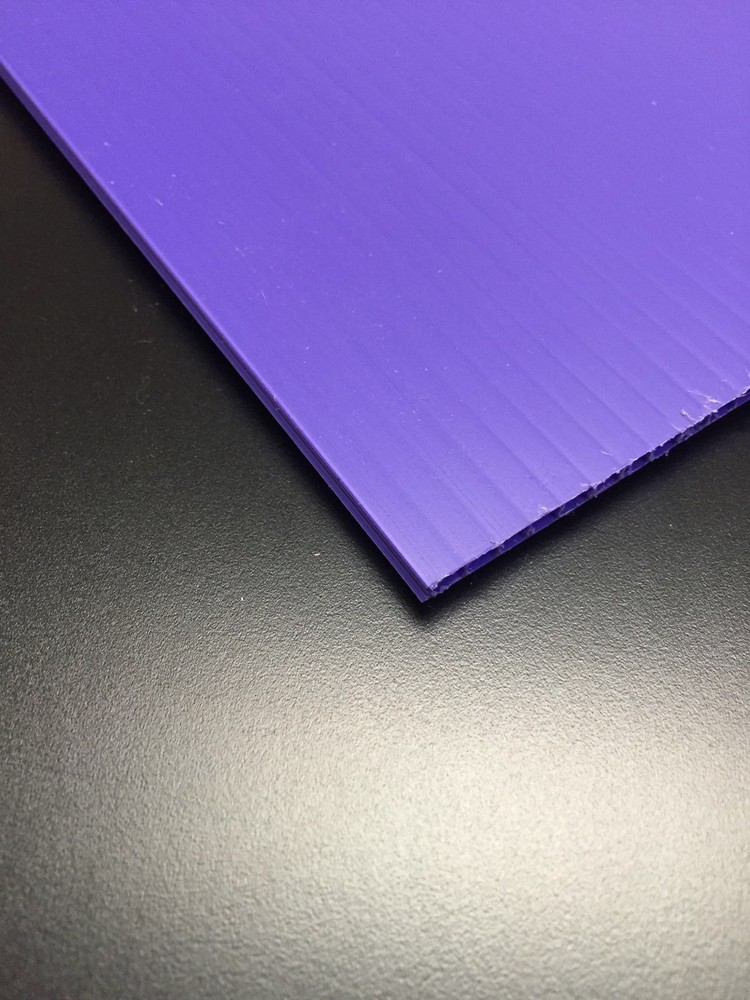 Coroplast 4mm 48" x 24" (4 Pack) Purple Corrugated Plastic Sheets Horizontal