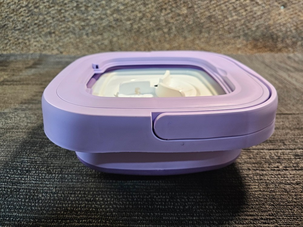 QTY 2 MULTI-FUNCTION FOLDING WASHING MACHINE CLOSE-FITTING MLSC-01 PURPLE 8L