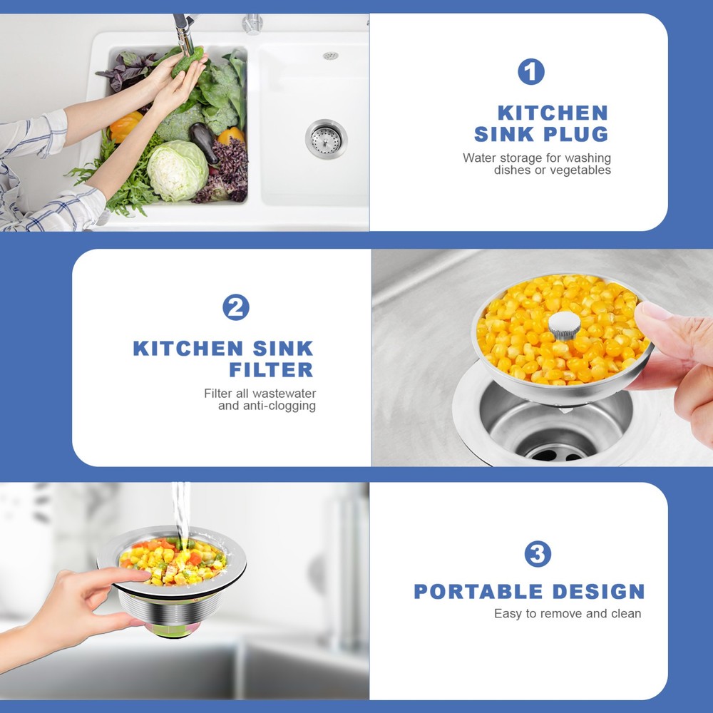 Kitchen Sink Drain 3 1/2 Inch Kitchen Sink Drain Strainer Assmebly Kit Stainless