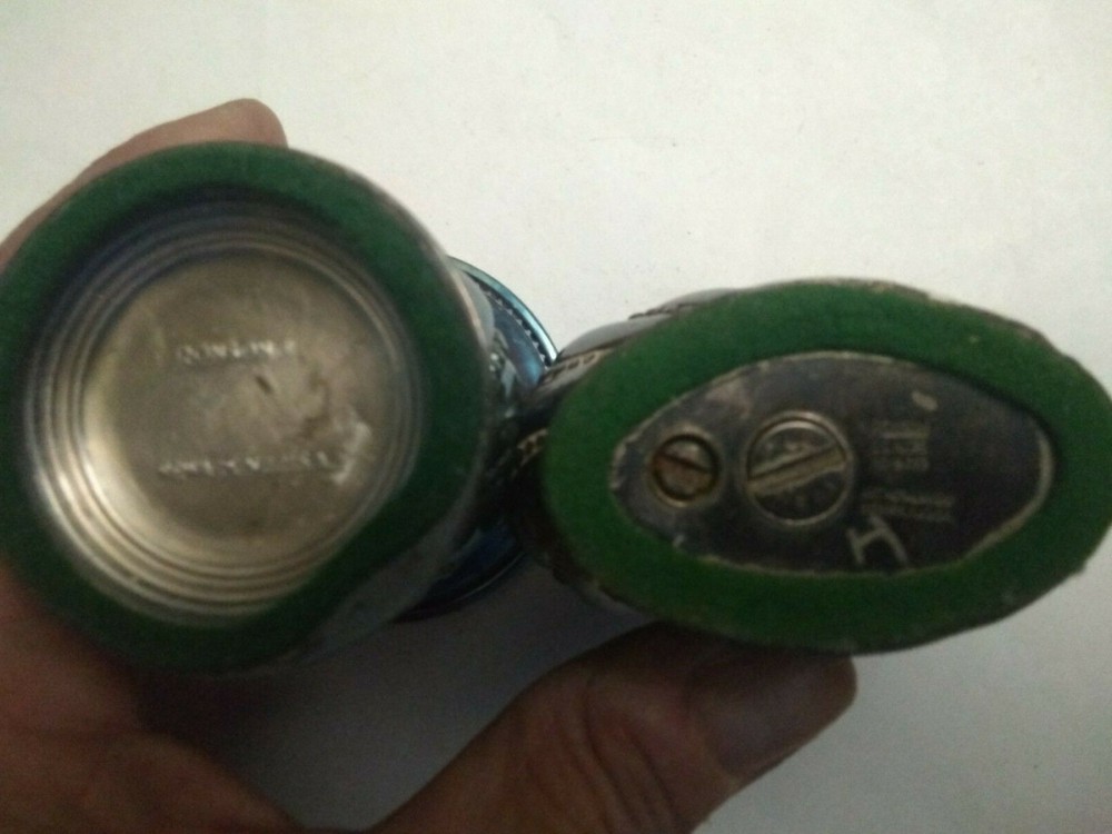 RONSON Silver plated Table Lighter "CROWN" & Matching Cigarette Cup