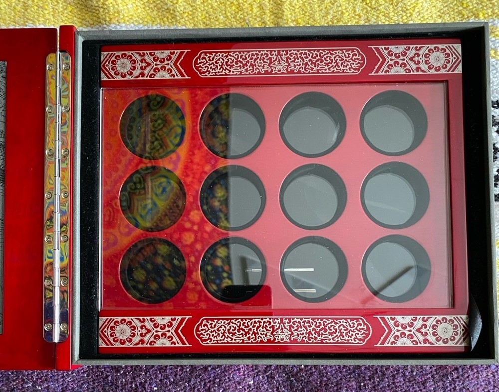 Empty 2010-2021 Silver $15 Lunar Lotus 12-Year Display Case