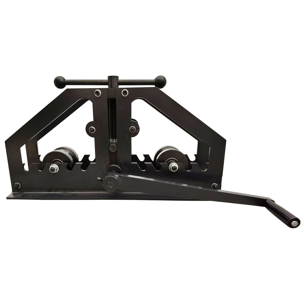 Portable Pipe Bender Dual Handle Adjustable Bending Angle Round Tube Roller
