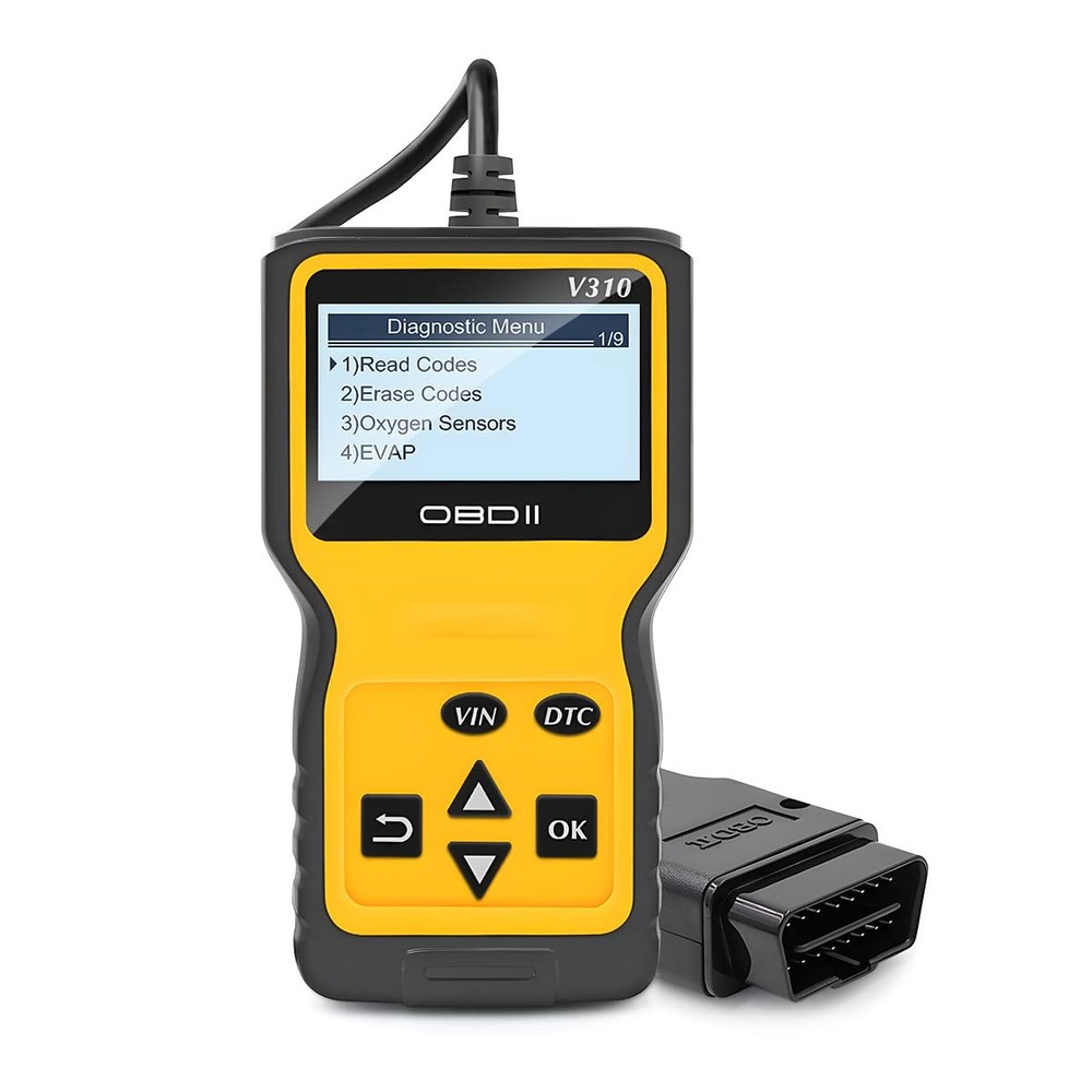 OBD2 Scanner Code Reader Check Engine CAN Diagnostic Tool Erase Fault Yellow