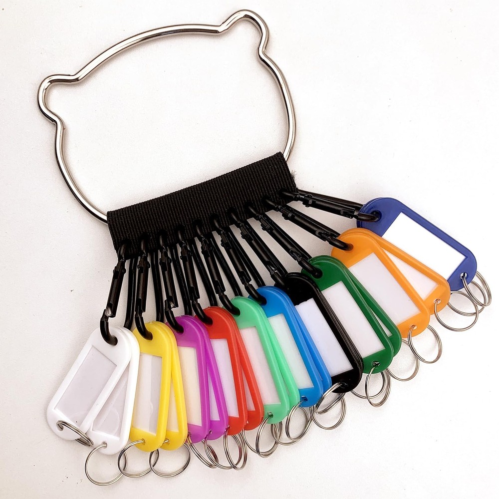 Portable Key Organizer Manager Enlarged Window Writing Display Text Home Office