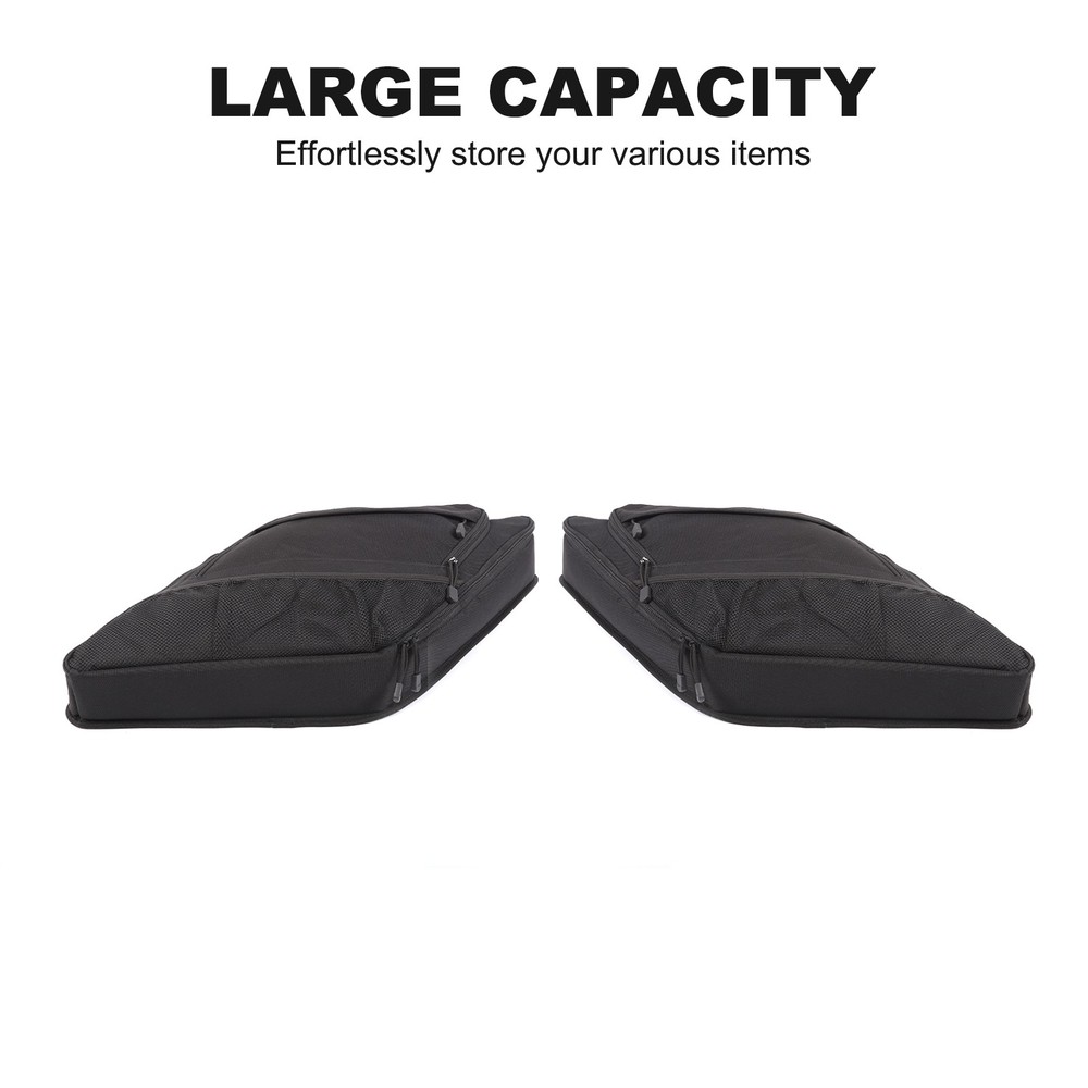 2PCS Black Tailgate Window Package Bag For Ford Explorer 2011-2019