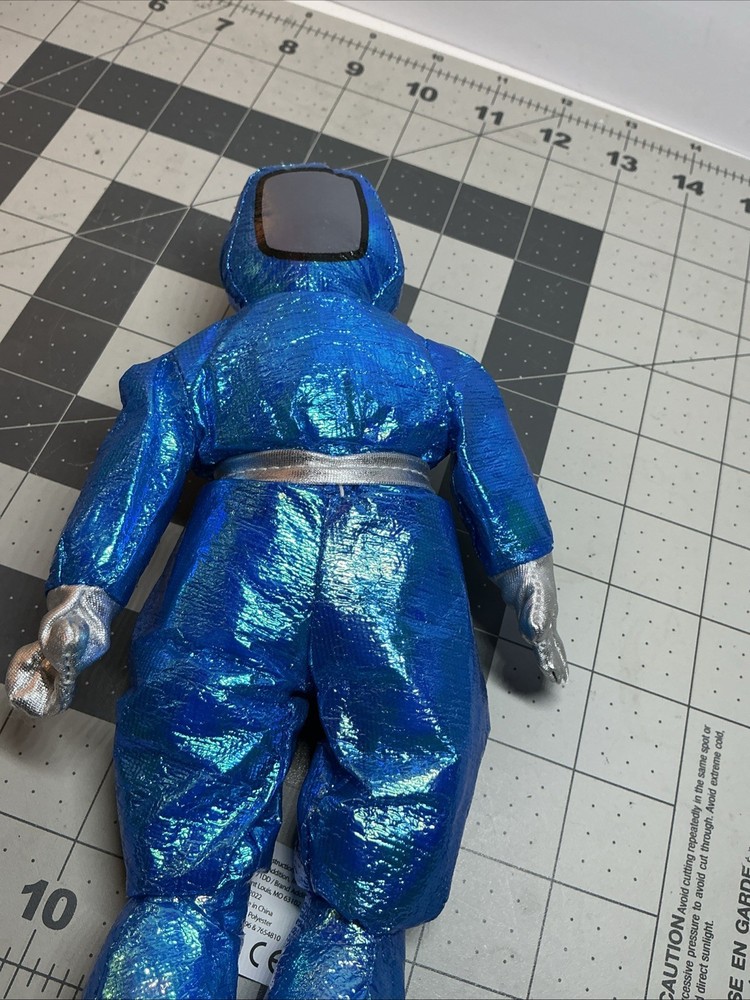 8" Intel Blue Astronaut Silver Plush Toy