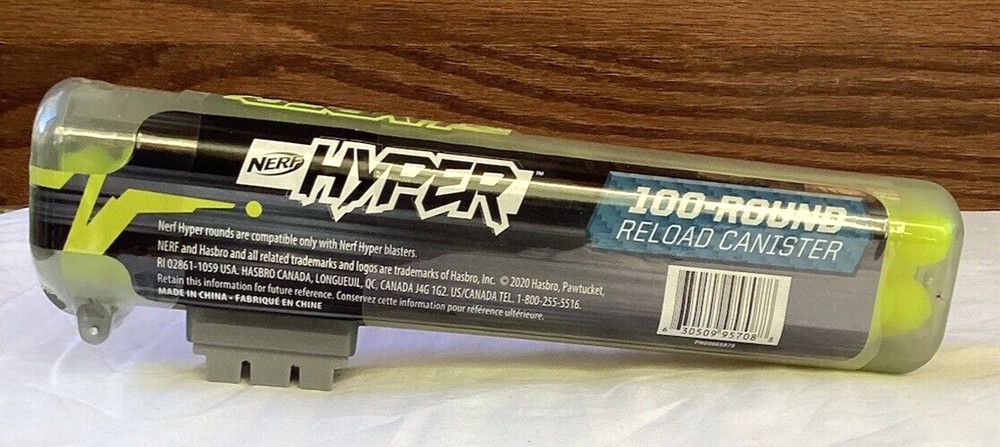 NERF Hyper 100-Round Refill Canister NEW