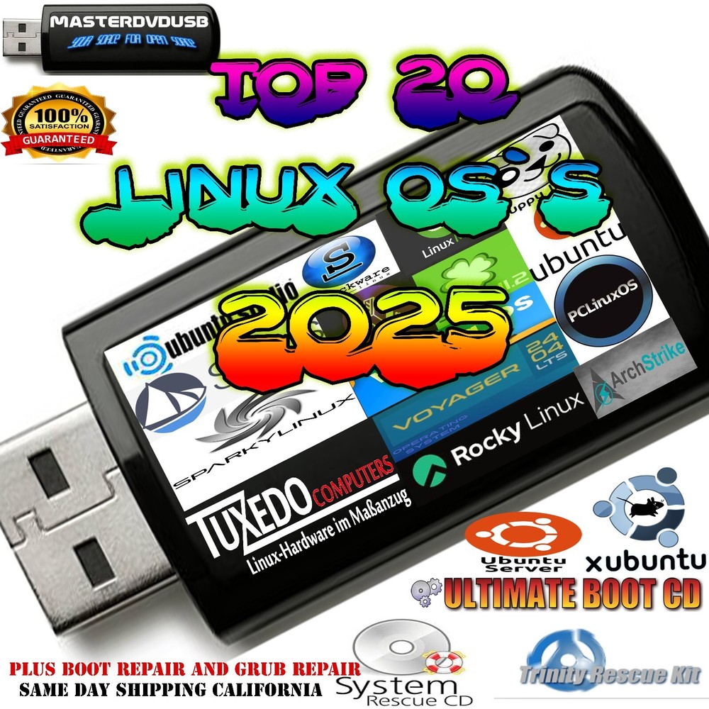 Top 20 Linux OS Multi-Boot USB 2025 - Ultimate Compilation of Linux OS and Tools