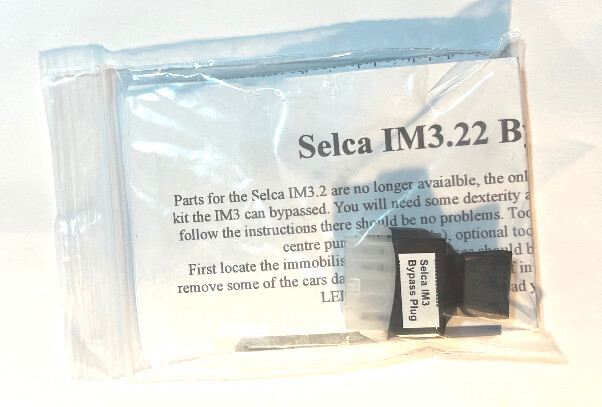 Selca IM3.22 Bypass plug, Remove faulty immobilisers & Diagnostic tool (Ref:B7)