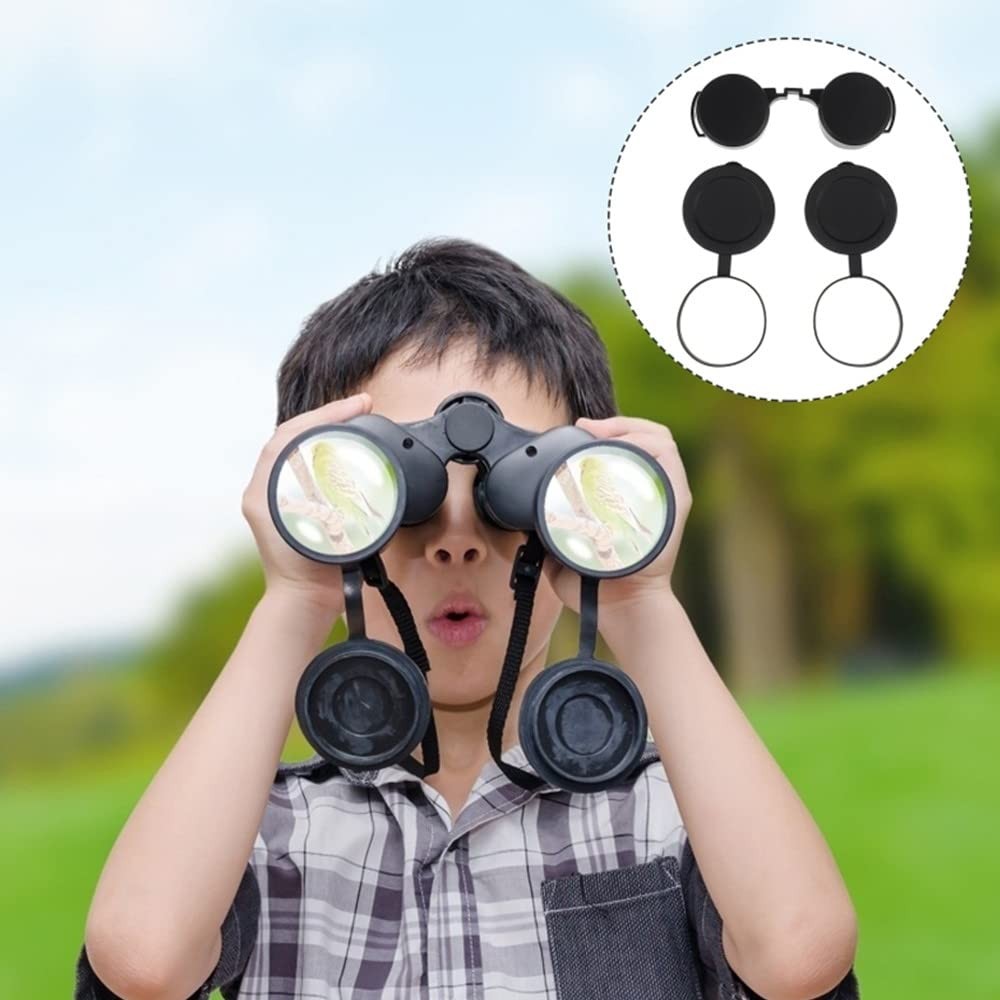 10x42 Optics Binocular Caps, Objective Lens Caps Rubber Waterproof...