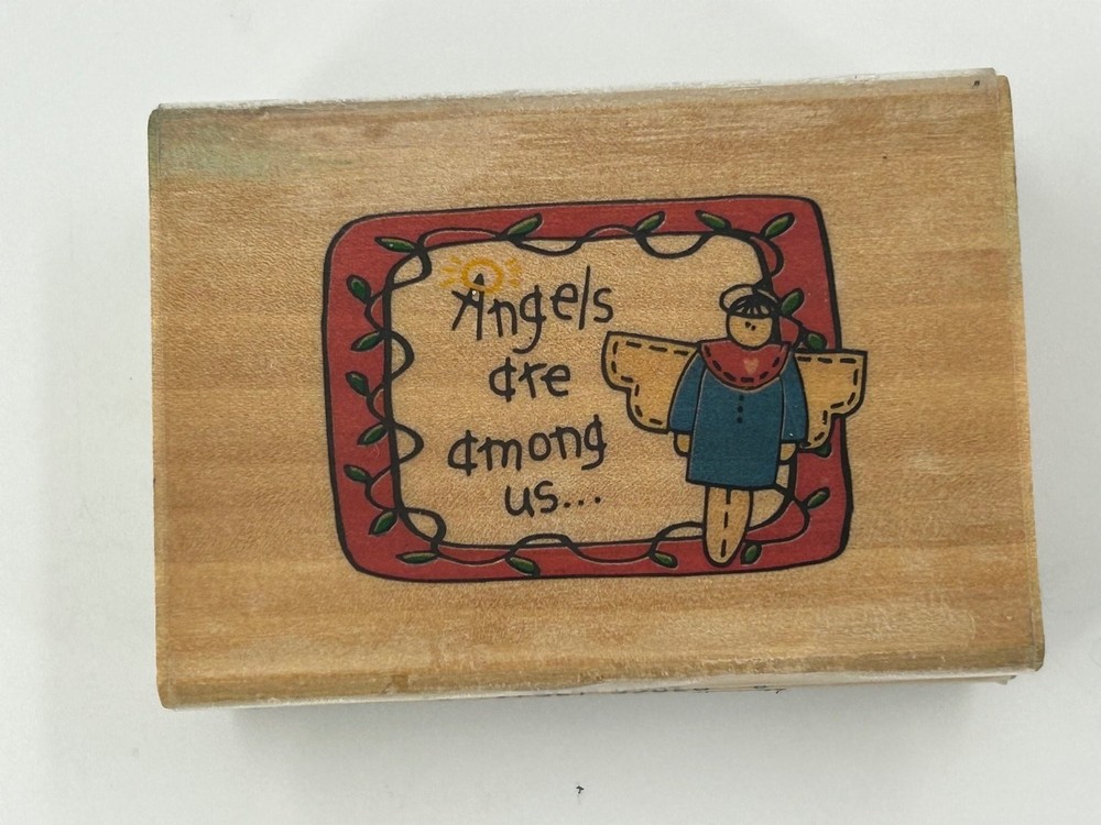 Westwater Enterprises Rubber Stamp Angels Are Among Us