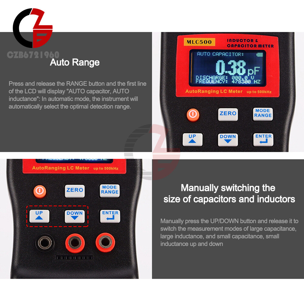MLC500 Automatic Range Capacitance Inductance Meter Digital Capacitance Tester