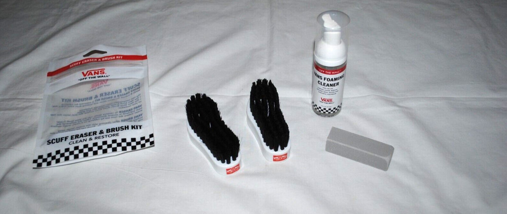 VAN'S SCUFF ERASER, BRUSHES & FOAMING CLEANER FOR SHOES