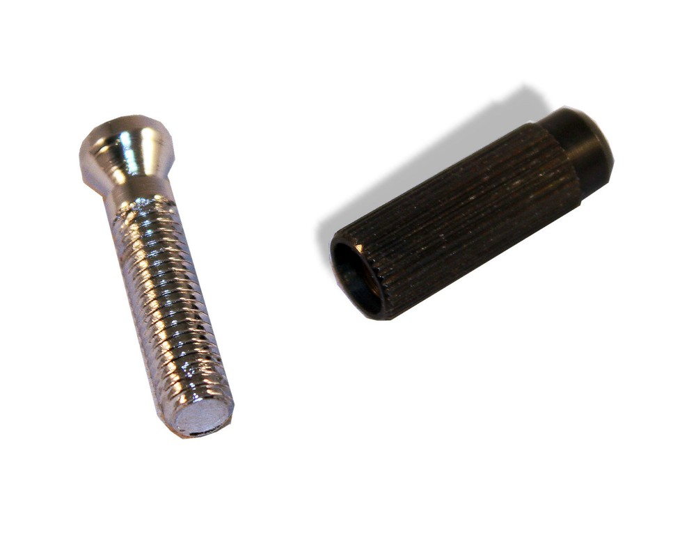 Hinge Posts Small 8mm Chrome set of 2 Bitterroot 080653CH