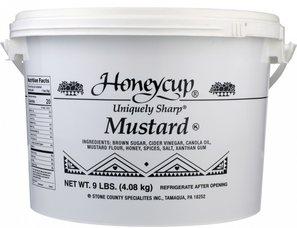 Honeycup Uniquely Sharp Mustard, 9 Pound Pail