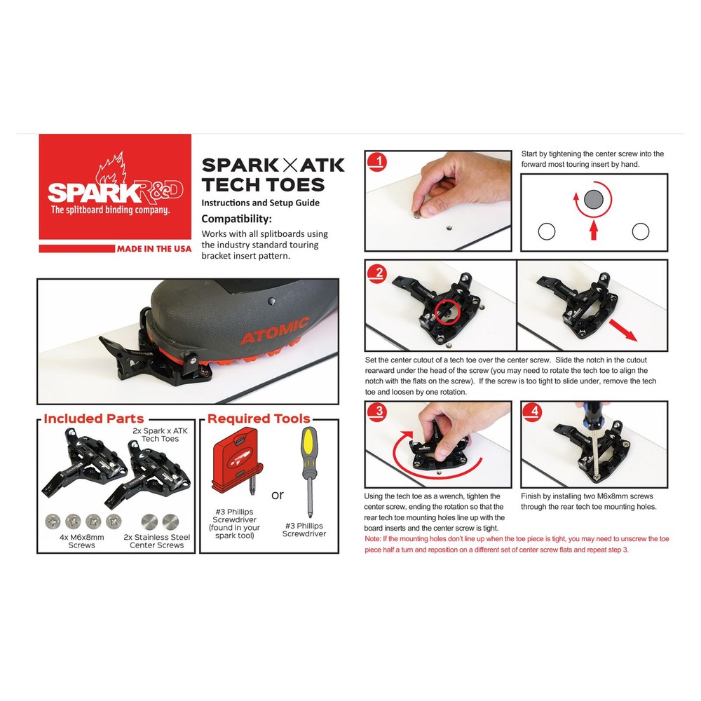 SPARK R&D Spark x ATK Tech Toe (TT5000)
