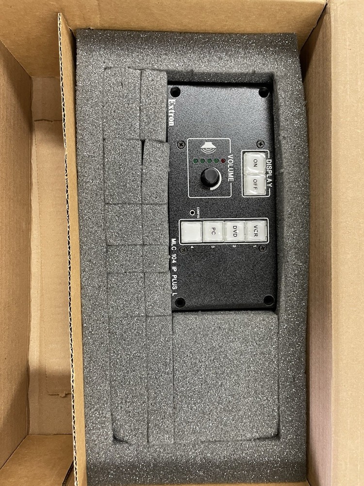Extron MLC 104 IP Plus L, 60-818-32, Black, MediaLink Controller, Control Panel