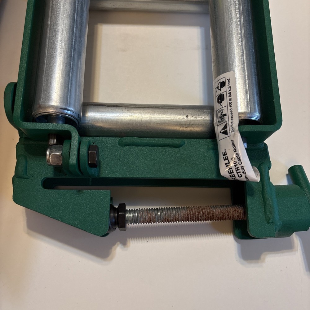 Greenlee CTR100 Medium Duty Cable Roller OPEN BOX NEW ROLLER FREE SHIPPING