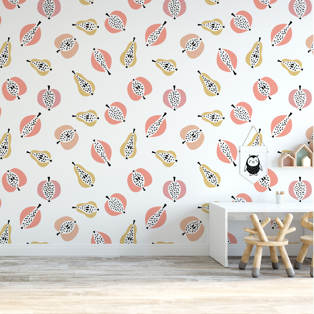 Fruit Pattern Wall Stencil - Durable & Reusable Mylar Stencils