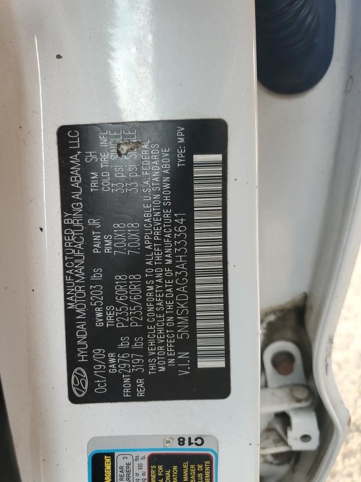 SANTA FE 2010 Glove Box OEM