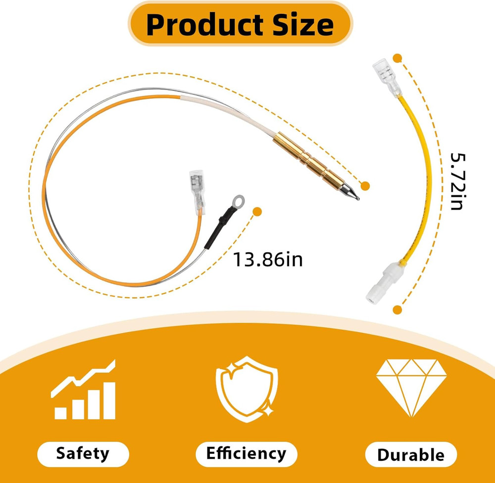 F237349 Heater Thermocouple Assembly Compatible with Mr. Heater Tank Top Propan