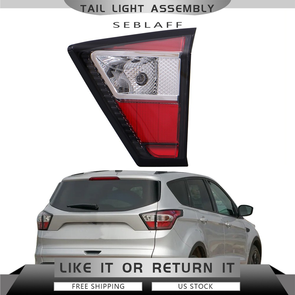 Halogen Tail Lights For Ford Escape 2017-2019 Right/Passenger Inner Tail Lamps