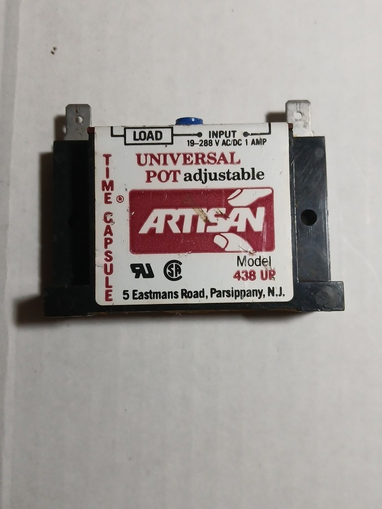 ARTISAN TIME CAPSULE UNIVERSAL SOLID STATE TIMER POT ADJUSTABLE MODEL 438 UP