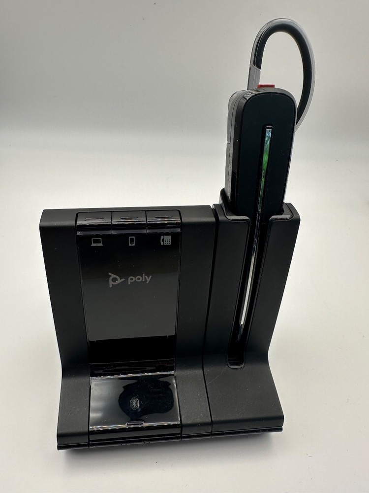 Plantronics POLY W8200B Wireless Headset & Charging base DECT + Adapters