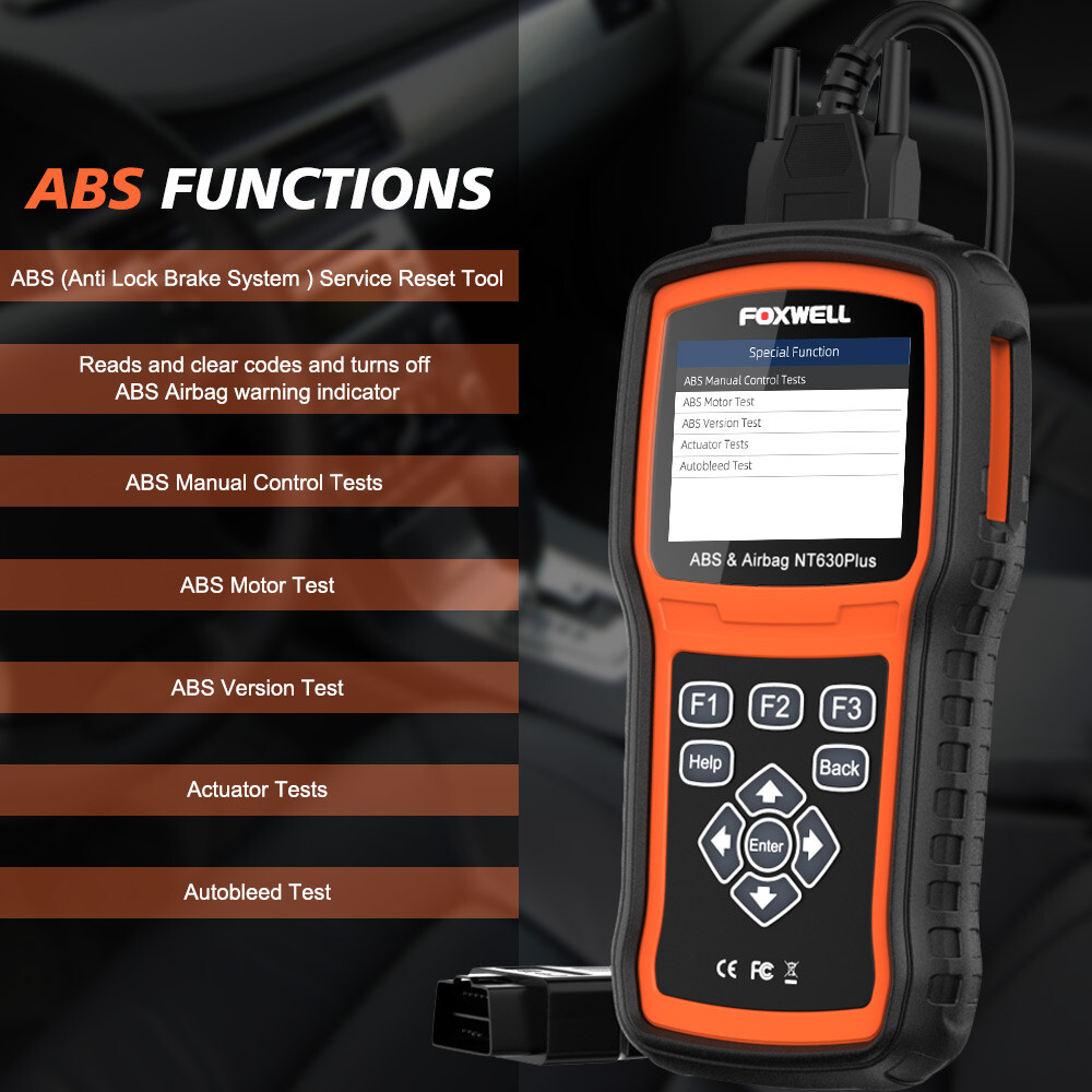 foxwell ABS SRS Reset OBD2 Scanner Car Code Reader Diagnostic Tool