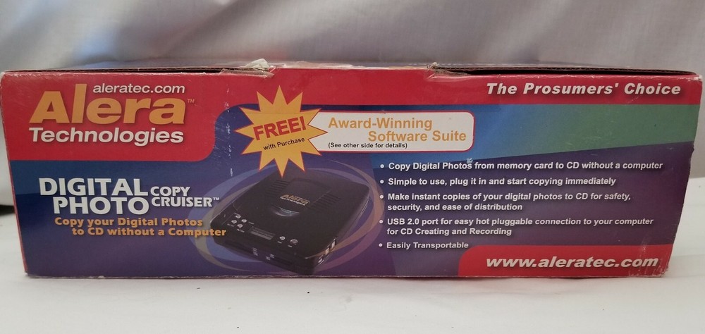 Alera Technologies 310101 Digital Photo Copy Cruiser and External CD Writer