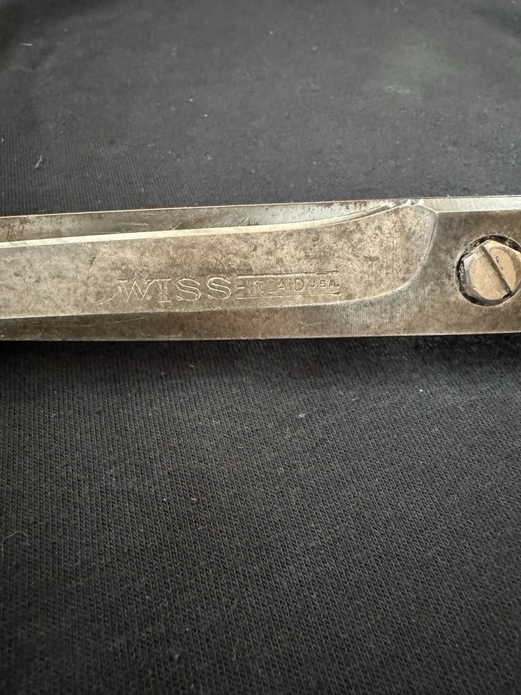 Vintage Large Wiss Inlaid Scissors