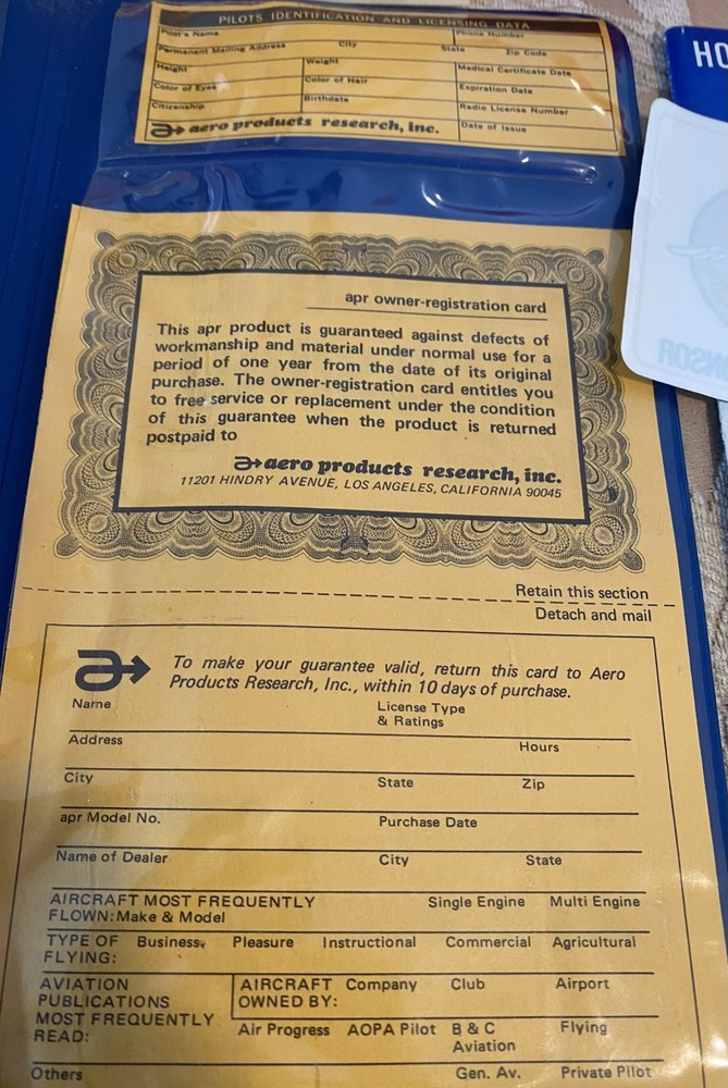 VTG Aerodynamics APR E6-B flight Computer packet