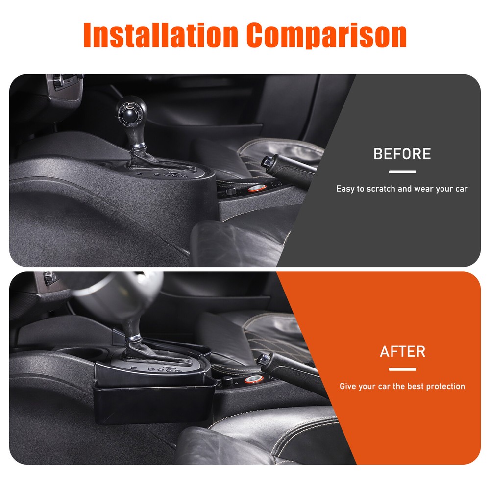 Gear Shift Console Both Side Storage Box Tray For Seat Leon 2008-2012