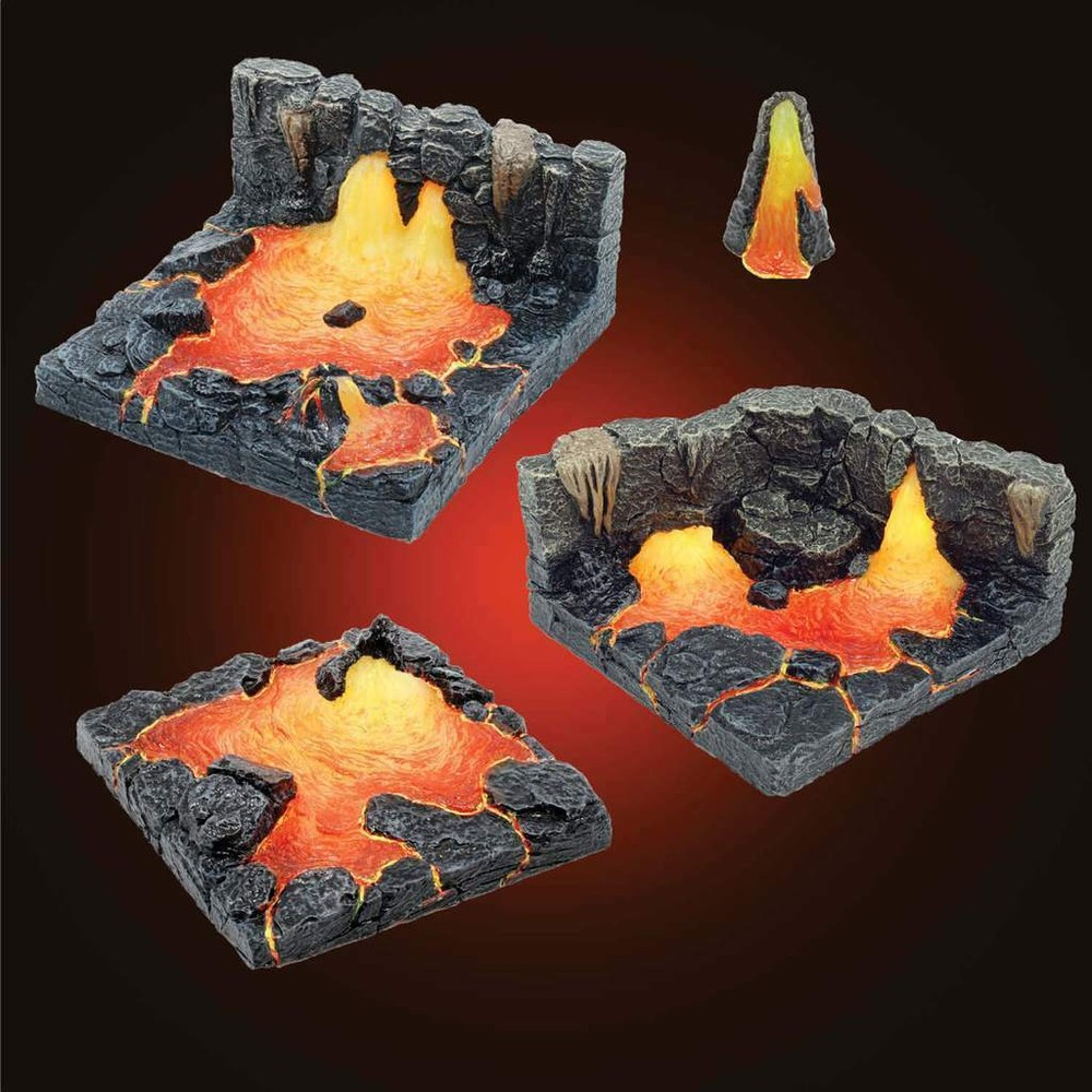 Lava Core Pieces - Painted