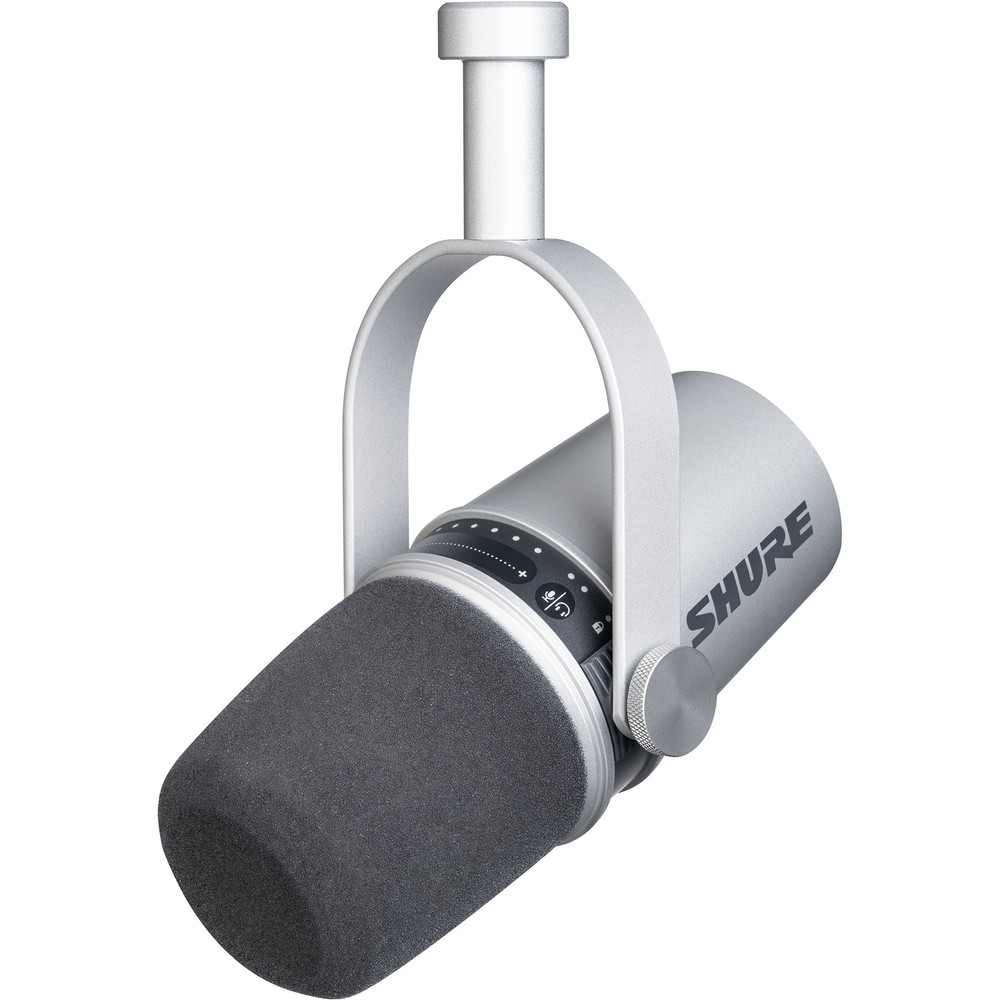 Shure MV7-S MV7 Podcast Microphone - Silver